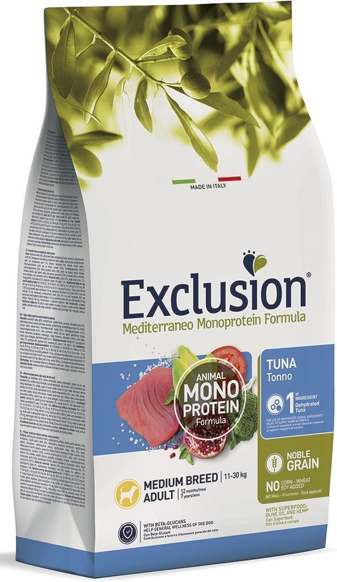 EXCLUSION Exclusion Mediterraneo medium Tuna 12 kilo