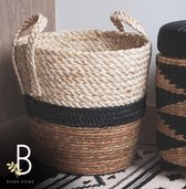 Grote opbergmand van Colmore (beige/zwart/bruin)