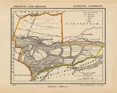 Historische kaart, plattegrond van gemeente Sliedrecht in Zuid Holland uit 1867 door Kuyper van Kaartcadeau.com
