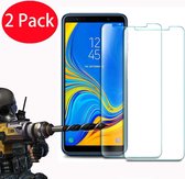 Screenprotector Glas - Tempered Glass Screen Protector Geschikt voor: Samsung Galaxy A7 2018 - 2x