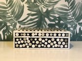 decoratieve opbergdoos zwart ingelegd