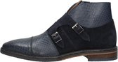 SUB55 Heren gespschoenen Gekleed Hoog - blauw - Maat 42