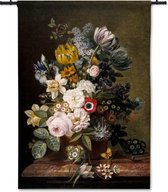 Wandkleed Stilleven met bloemen - Eelke Jelles Eelkema - 90x125 cm