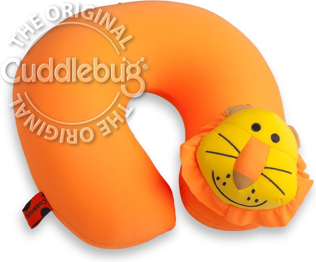 Cuddlebug U shaped kussen - Leeuw - Knuffel - Kinderen - R pet - Cuddlebug