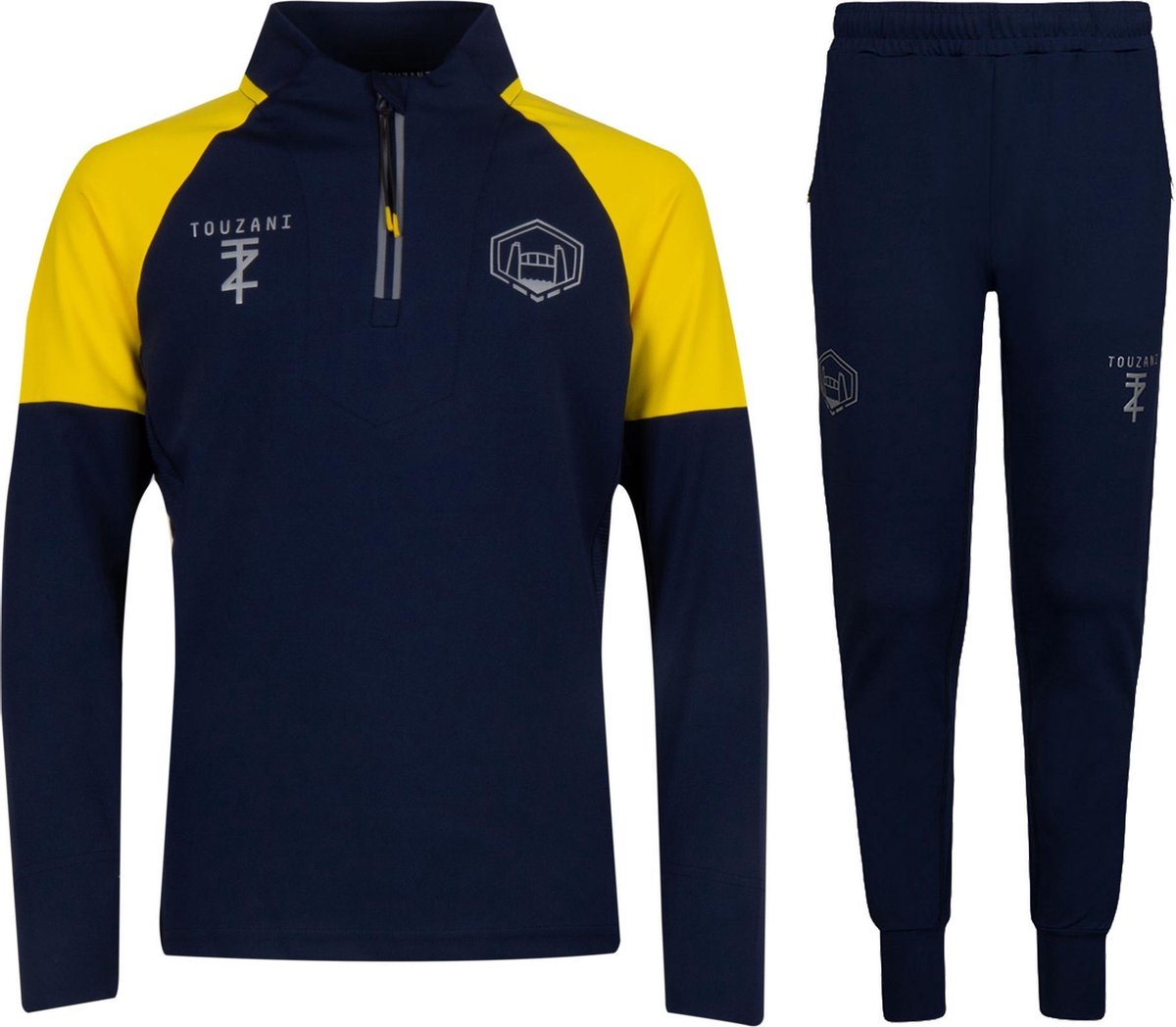 Touzani Trainingspak Maat 140 Jongens navy geel bol