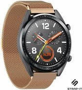Milanees Smartwatch bandje - Geschikt voor  Huawei Watch GT / GT 2 Milanese band - rosé goud - 42mm - Strap-it Horlogeband / Polsband / Armband