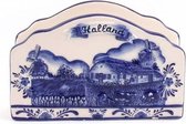 Delfts Blauw Embossed Servethouder Holland - Souvenir