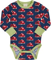 Maxomorra Romper LS |FIRE TRUCK| maat 62/68