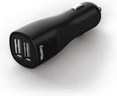 Hama 2-voudige USB-auto-oplader Auto-Detect Voor Tablet-pc's 5 V/4,8 A Zwart
