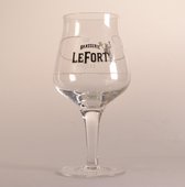 Brasserie Lefort Bierglas - 33cl - Origineel glas van de brouwerij - Glas op voet - Nieuw