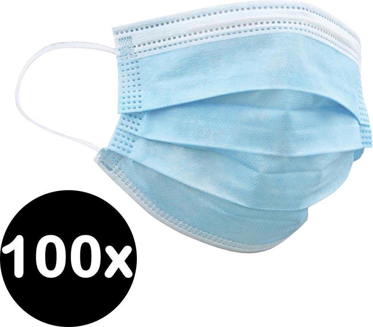 Combi-Label Mondkapje Wegwerp Mondkapjes Mondmasker Niet Medisch - 100 Stuks