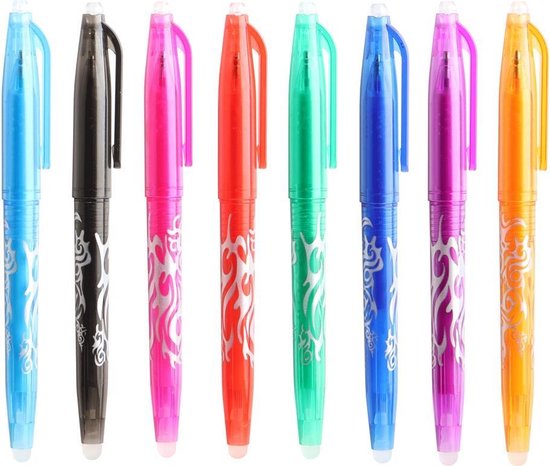 Uitgumbare pen, gekleurd (SET van 8st.) | bol.com