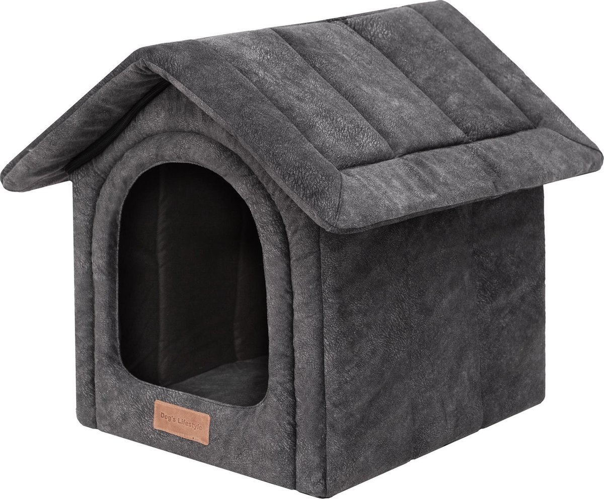 Dogs Lifestyle hondenhuisje misty antraciet XS