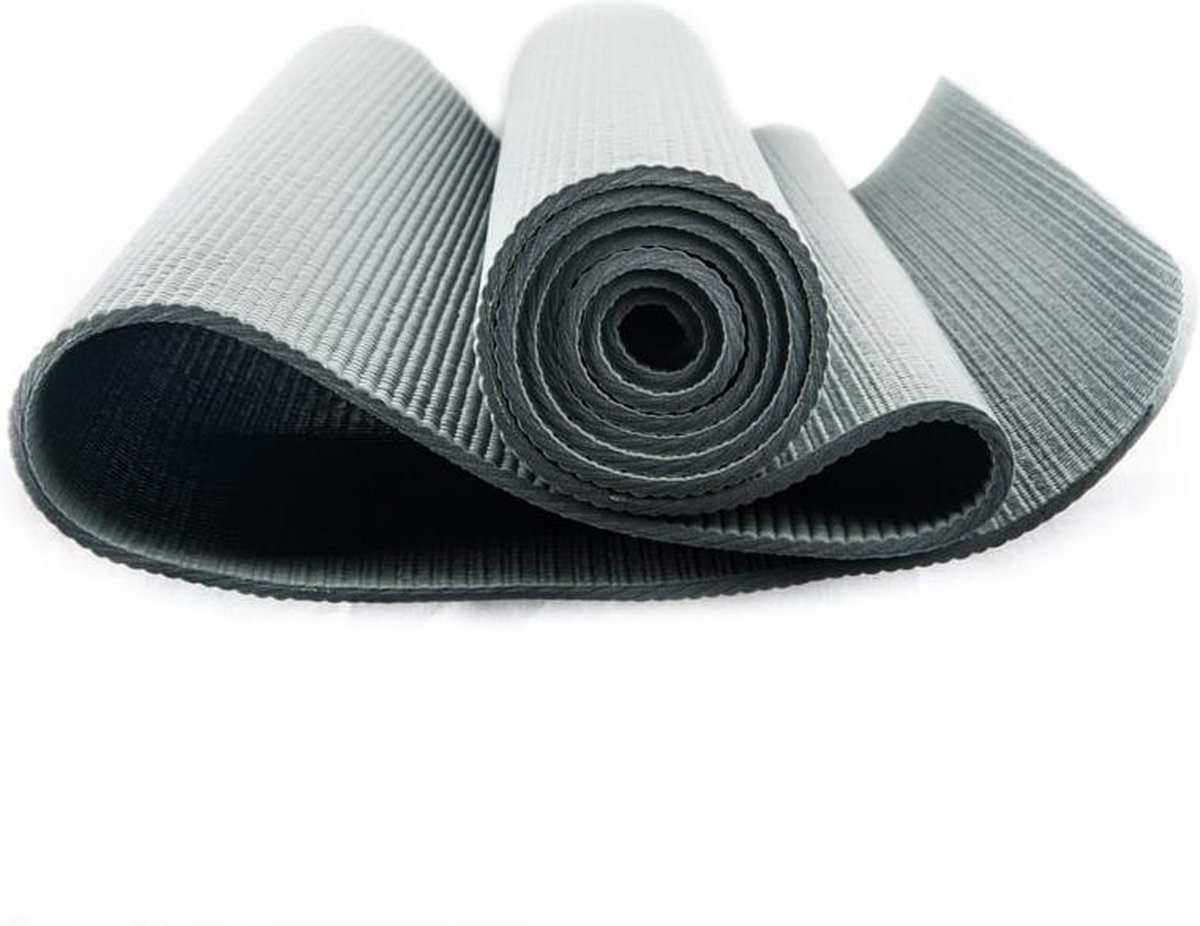 Yogi & Yogini Yogamat PVC Grijs 5 mm – 183 x 61 cm