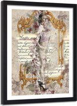 Foto in frame Abstracte model, 80x120, beige, Premium print