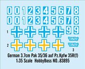 1:35 HobbyBoss 83895 German 3.7cm Pak 35/36 auf Pz.Kpfw 35R(f) Plastic Modelbouwpakket