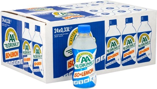 Bedreven horizon Sterkte AA Drink Iso Lemon Sportdrank 33cl Doos 24 Flesjes | bol.com