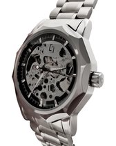 ACUZIO© ARTEMIS - SILVER LIMITED EDITION - AUTOMATISCH UURWERK HORLOGE - GEEN BATTERIJ NODIG - MECHANISCH - HEREN HORLOGE -  TIJDELIJK GRATIS MONDKAPJE