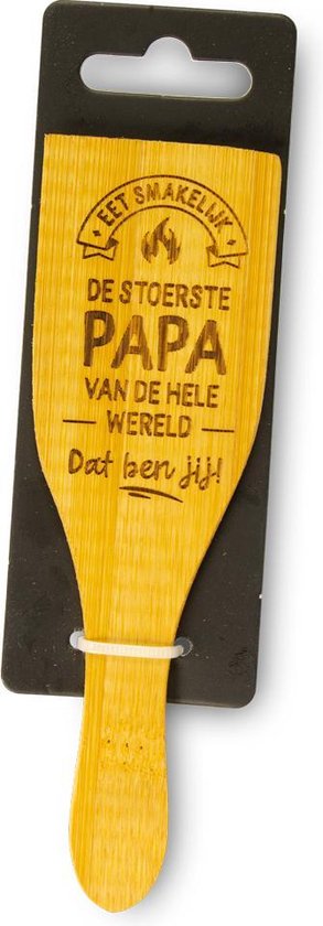 Foto: Eet smakelijk de stoerste papa van de hele wereld dat ben jij gourmet spatel gourmetten steengrillen