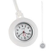 Verpleegstershorloge - Zusterhorloge - Ketting - wit