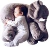 Benesso Zachte Olifant knuffel kussen voor baby's- peuters - kleuters 60CM