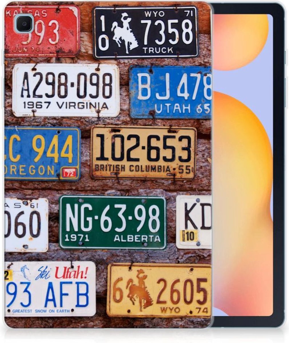 Samsung Galaxy Tab S6 Lite | S6 Lite (2022) Tablet Backcover met foto Kentekenplaten