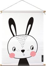 Label2X Affiche textile pour enfants lapin