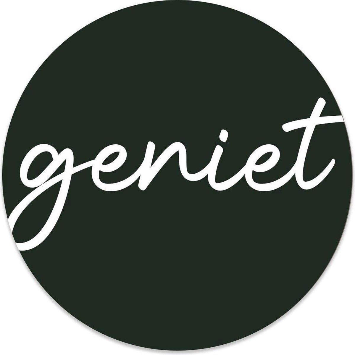 Label2X - Schilderij - Geniet Ø - Multicolor - 30 X 30 Cm