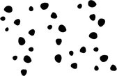 Label2X Muursticker drawn dots