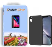 Iphone XR hoesje zwart - Siliconen - Hoesjes - Back cover