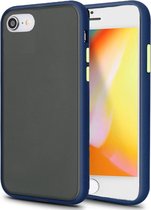 Bumper geschikt voor Apple iPhone 7 / 8 / SE 2020 / SE 2022 Hoesje Blauw x Groen