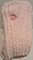 Beau & Caro Warme Dames Sokken - Huissokken - Anti Slip Badstof - One Size - Roze