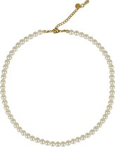 KAYEE - Parelketting van 6mm Swarovski parels - creme - 41cm