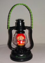 Halloween lantaarn met licht - 17 cm