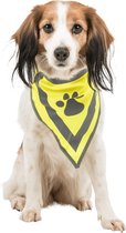 Veiligheidssjaaltje voor honden - Reflecterende halsdoek - Reflecterende bandana - Nekomvang: 22-28 cm