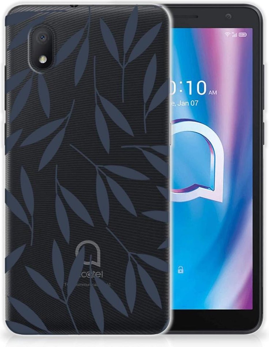 Alcatel 1B (2020) TPU Case Leaves Blue