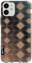 Casetastic Apple iPhone 12 Mini Hoesje - Softcover Hoesje met Design - Abstract Diamonds Print