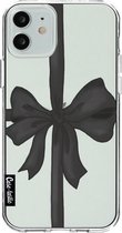 Casetastic Apple iPhone 12 / iPhone 12 Pro Hoesje - Softcover Hoesje met Design - Black Ribbon Print