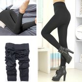 Thermo legging gevoerd zwart maat L-XXL
