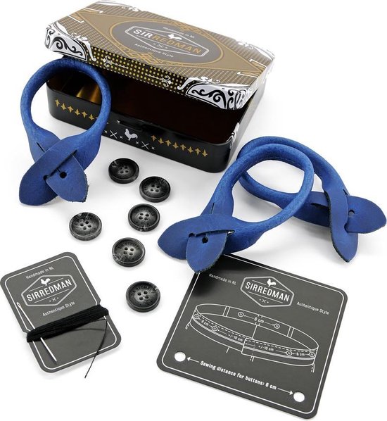 Sir Redman - bretels - 100% made in NL, - accessoire set blauw