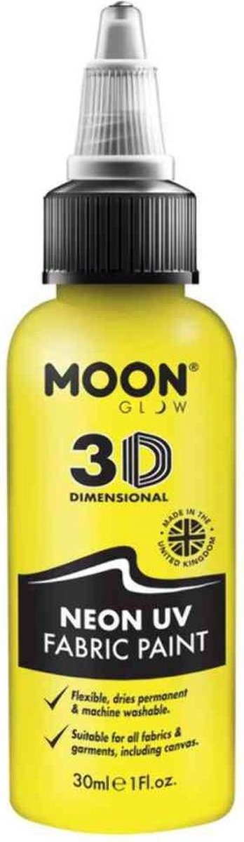 Moon Glow Kledingverf Neon Uv 30 Ml Geel