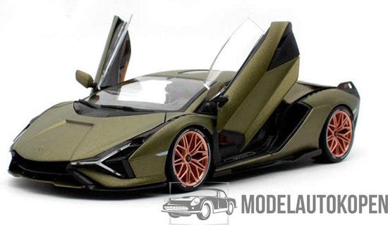 Articulatie wereld Terminologie Lamborghini Sián FKP 37 (Legergroen) 1:18 Bburago - Modelauto - Schaalmodel  - Model... | bol.com