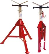 TAG pijpbok vouwbaar + V-kop / TAG Tri folding Pipe Stands + V-Head (TFS301+TVH300)