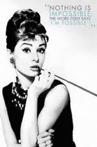 Poster Audrey Hepburn - Nothing is impossible 91,5 x 61 cm