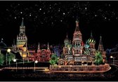 Rode Plein - Moskou | Scratch Art 41 x 28cm