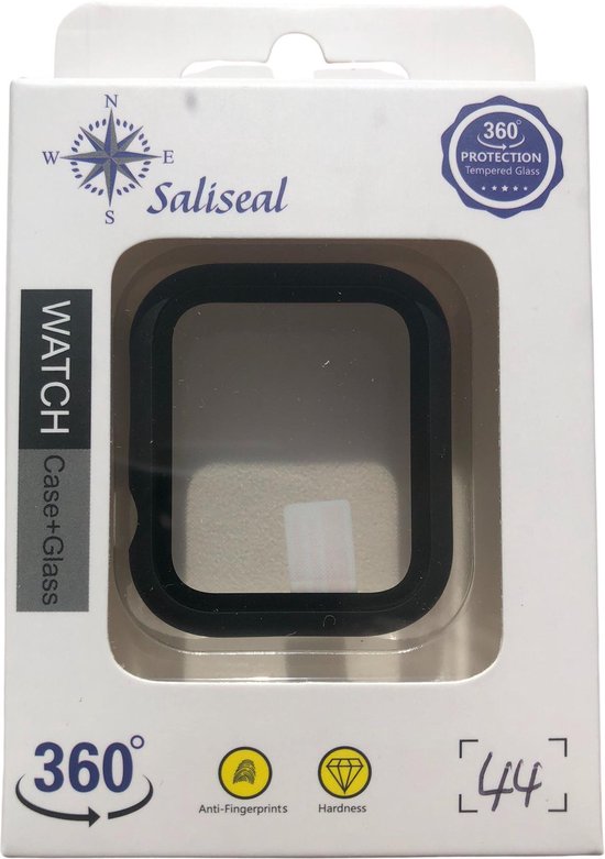 Saliseal Screenprotector + Hoesje - Apple Watch Series 4/5 40 mm - Zwart - Saliseal