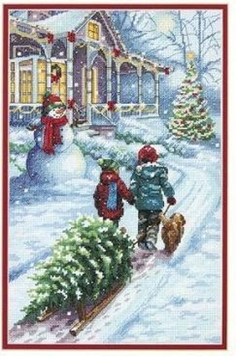 Dimensions borduurpakket Kersttraditie - 22.8x35.5 cm - 70-08960