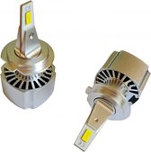 H7 koplamp set | 2x LED COB daglichtwit 6000K - 2x 6000 Lumen | 2x40W CAN-BUS 12V-24V DC | geforceerde koeling | 3 jaar garantie