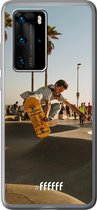 Huawei P40 Pro Hoesje Transparant TPU Case - Let's Skate #ffffff