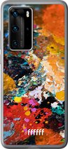 6F hoesje - geschikt voor Huawei P40 Pro -  Transparant TPU Case - Colourful Palette #ffffff